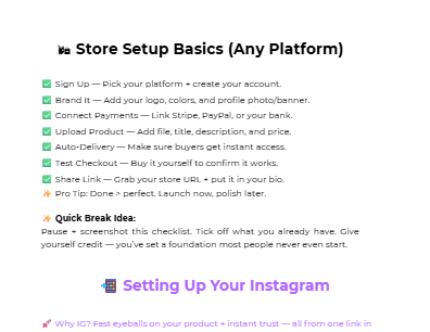From Idea to Income |4-Week Digital Starter Kit